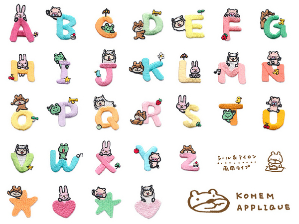 日本 KOHEM Applique 刺繡 燙貼 (有背膠)