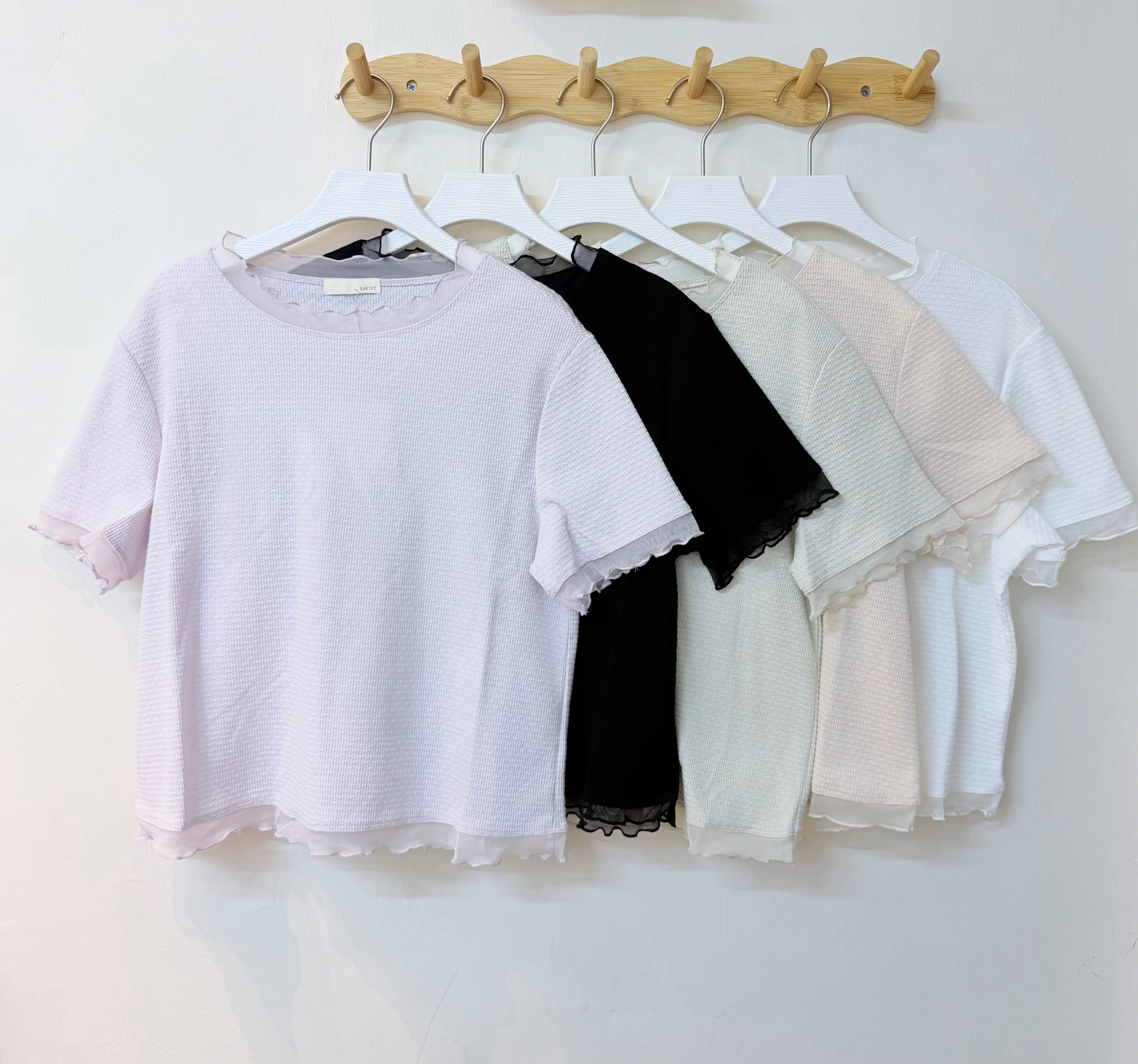 玻璃拼紗直紋Top🫧