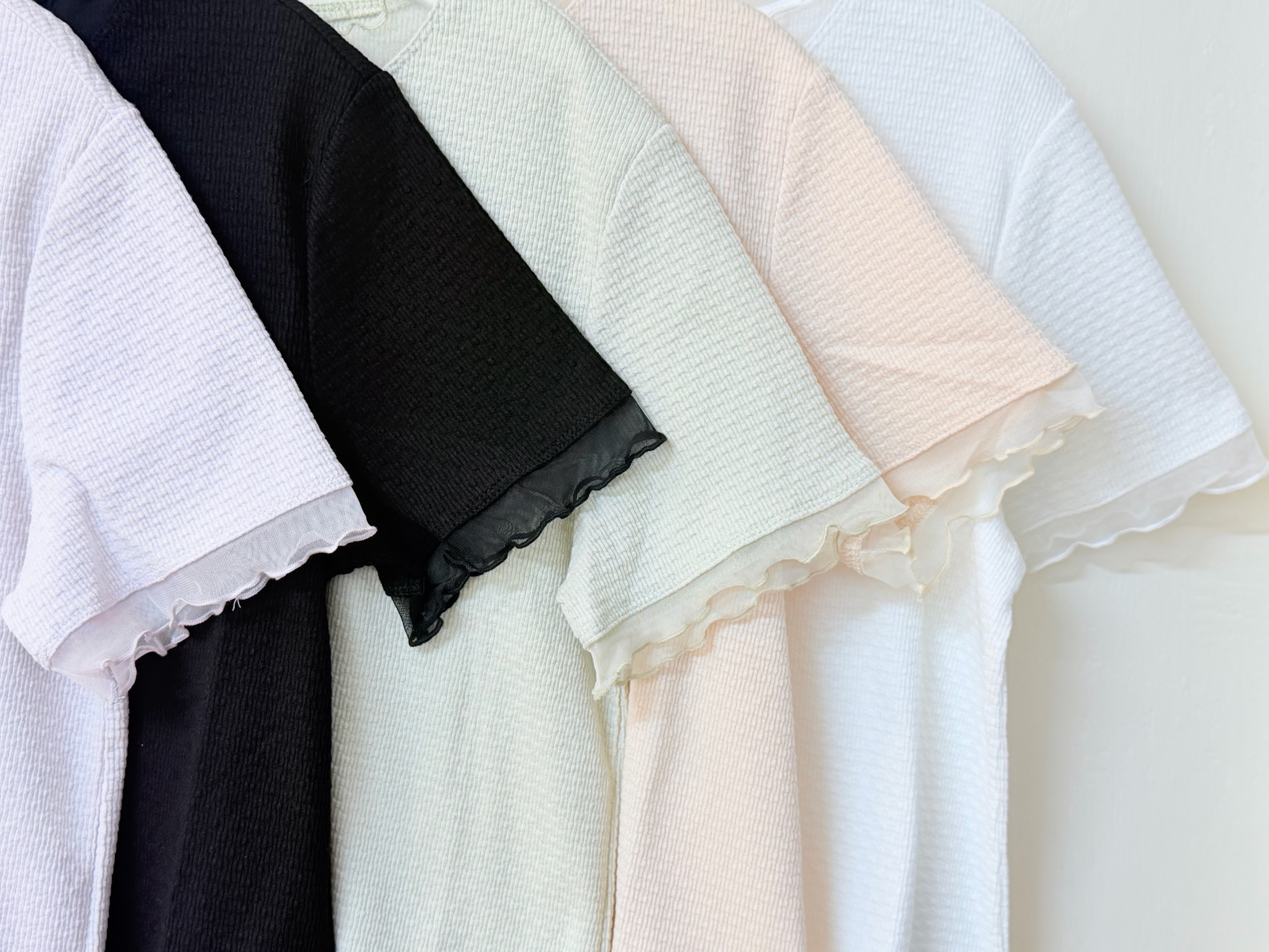 玻璃拼紗直紋Top🫧