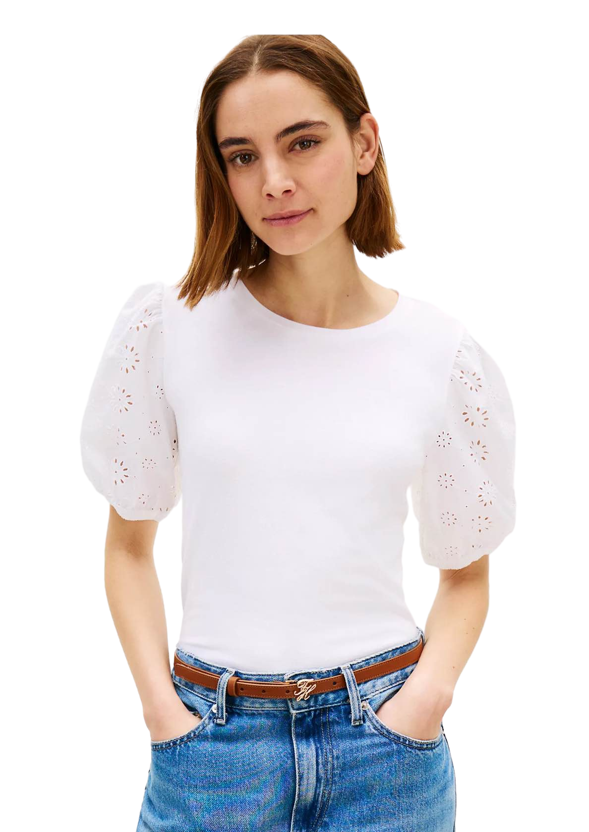 【Tommy Hilfiger USA】Tommy Hilfiger XW08118 100 YCF  白