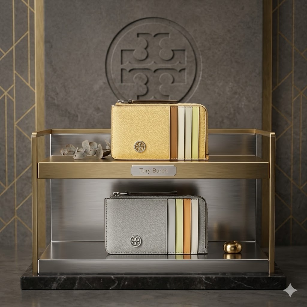 【預購】Tory Burch SROBINSON PEBBLED H040381 拉鏈卡包