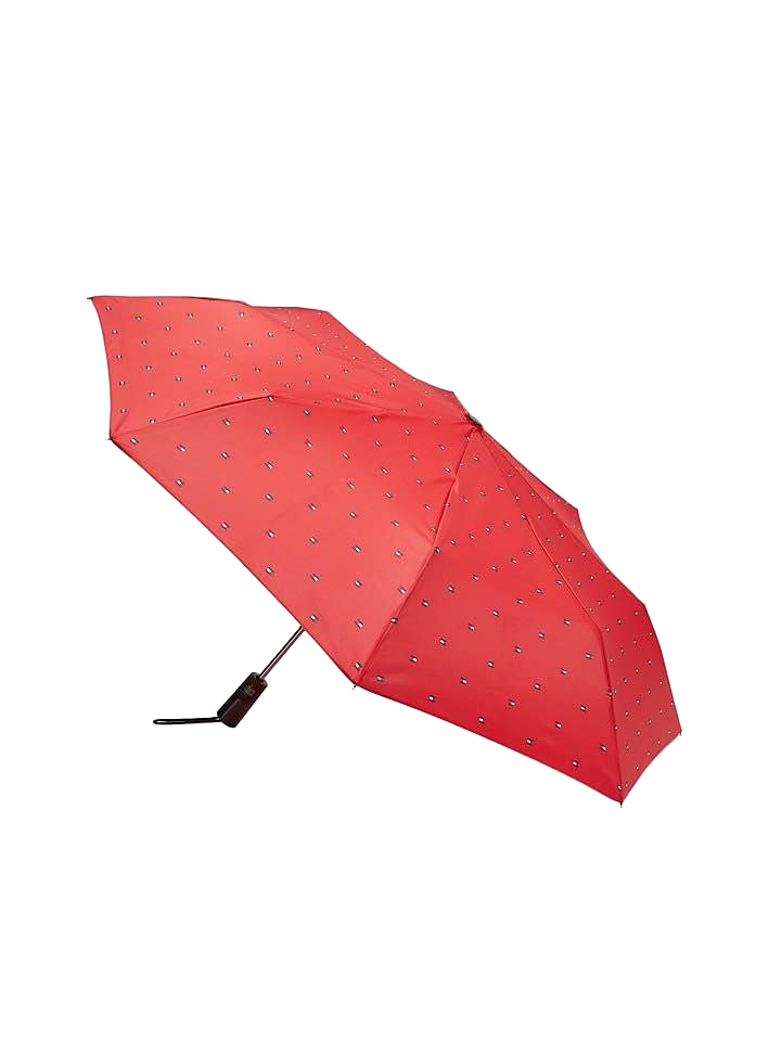 【Tommy Hilfiger USA】輕便經典國旗自動傘 78B5124 612  紅