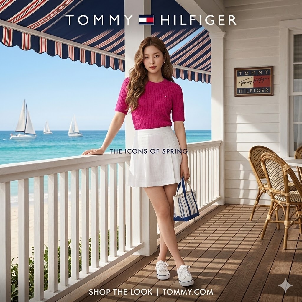 【預購】Tommy Hilfiger H040307 經典絞花編織短袖針織上衣