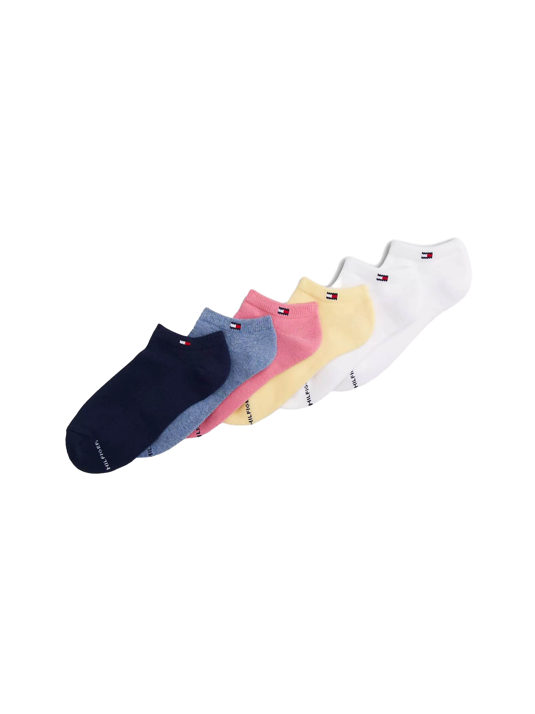 【Tommy Hilfiger USA】Multicolor Ankle Sock 6-Pack XW06166  多色