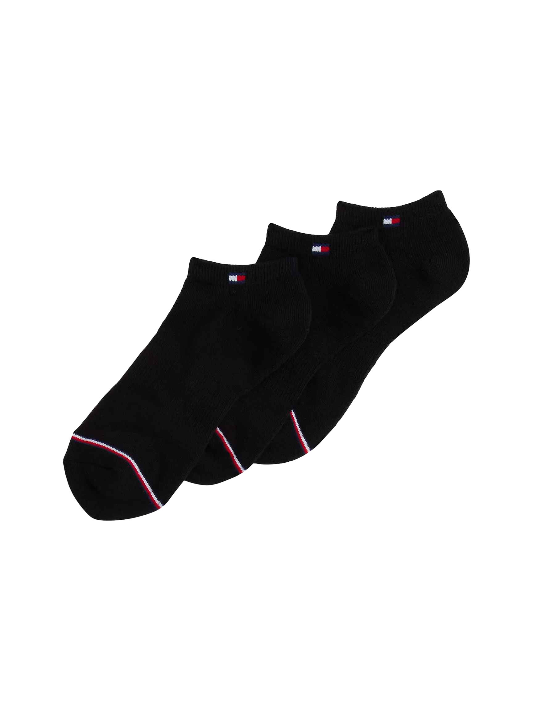 【Tommy Hilfiger USA】Ankle Sock 3-Pack 7645535 012  黑