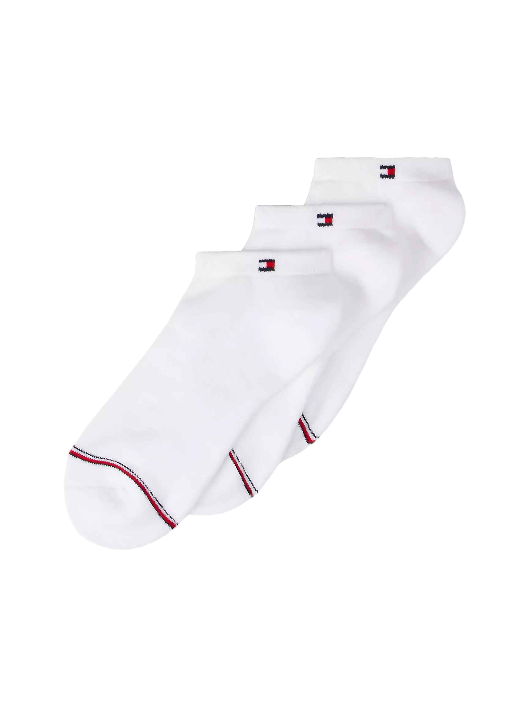 【Tommy Hilfiger USA】Ankle Sock 3-Pack 7645535 100 100  白