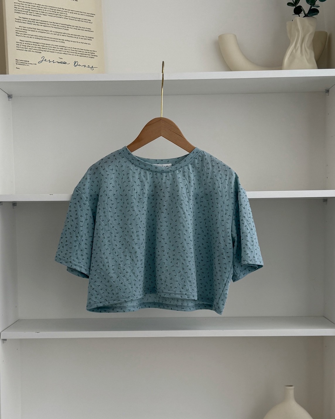 法朵Fado shop｜小碎花印花短版上衣 0215066 四色