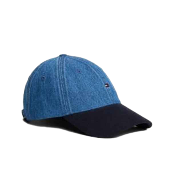 【Tommy Hilfiger USA】Corduroy & Denim Baseball Cap XM06408 970  藍