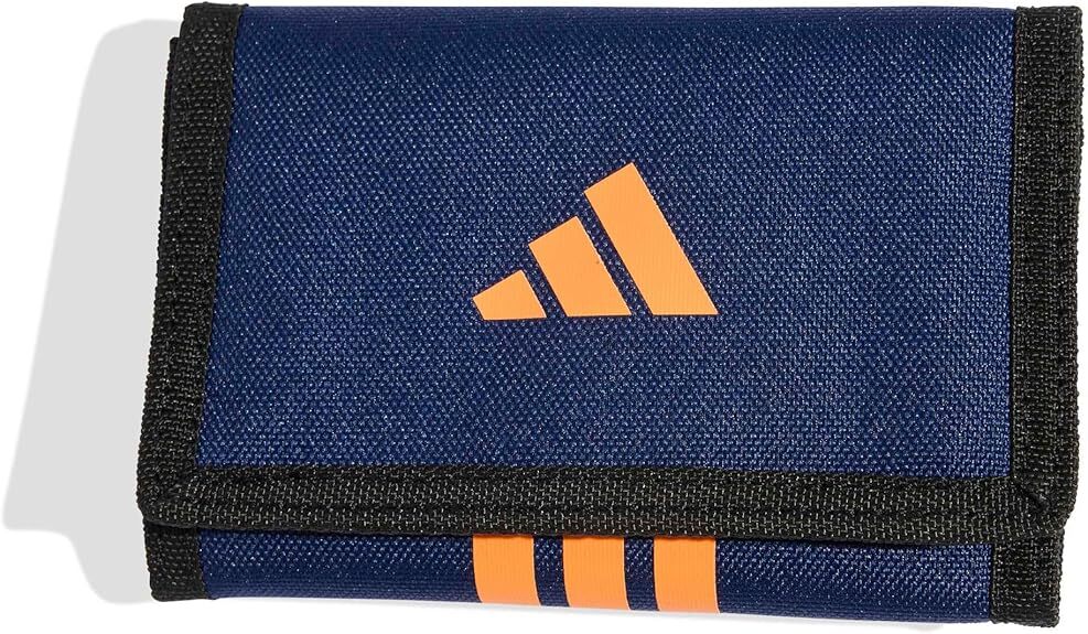 【預購】J0404603  adidas Power Wallet 錢包｜輕便耐用｜多卡位收納｜男女通用｜深藍橙配色（KC6918）