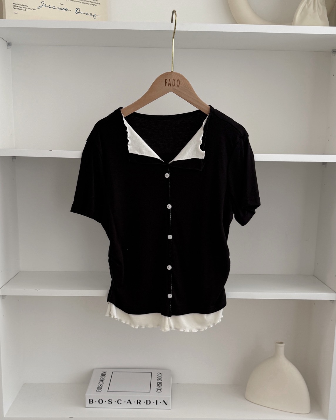 法朵Fado shop｜拼接撞色假兩件衫 0285008 五色