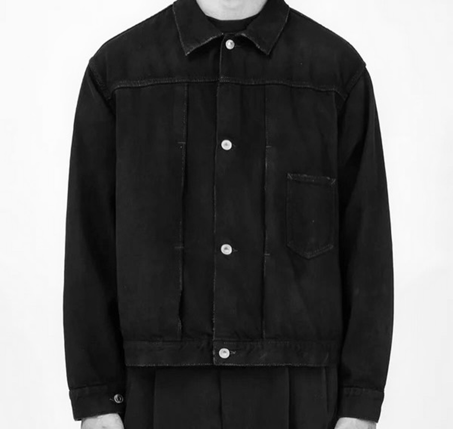 LAST PCS: A.PRESSE 2026 VINTAGE CUSTOM DENIM BLACK JACKET (26SAP-01-41) - SIZE 48 PRE ORDER ITEM (預訂中)