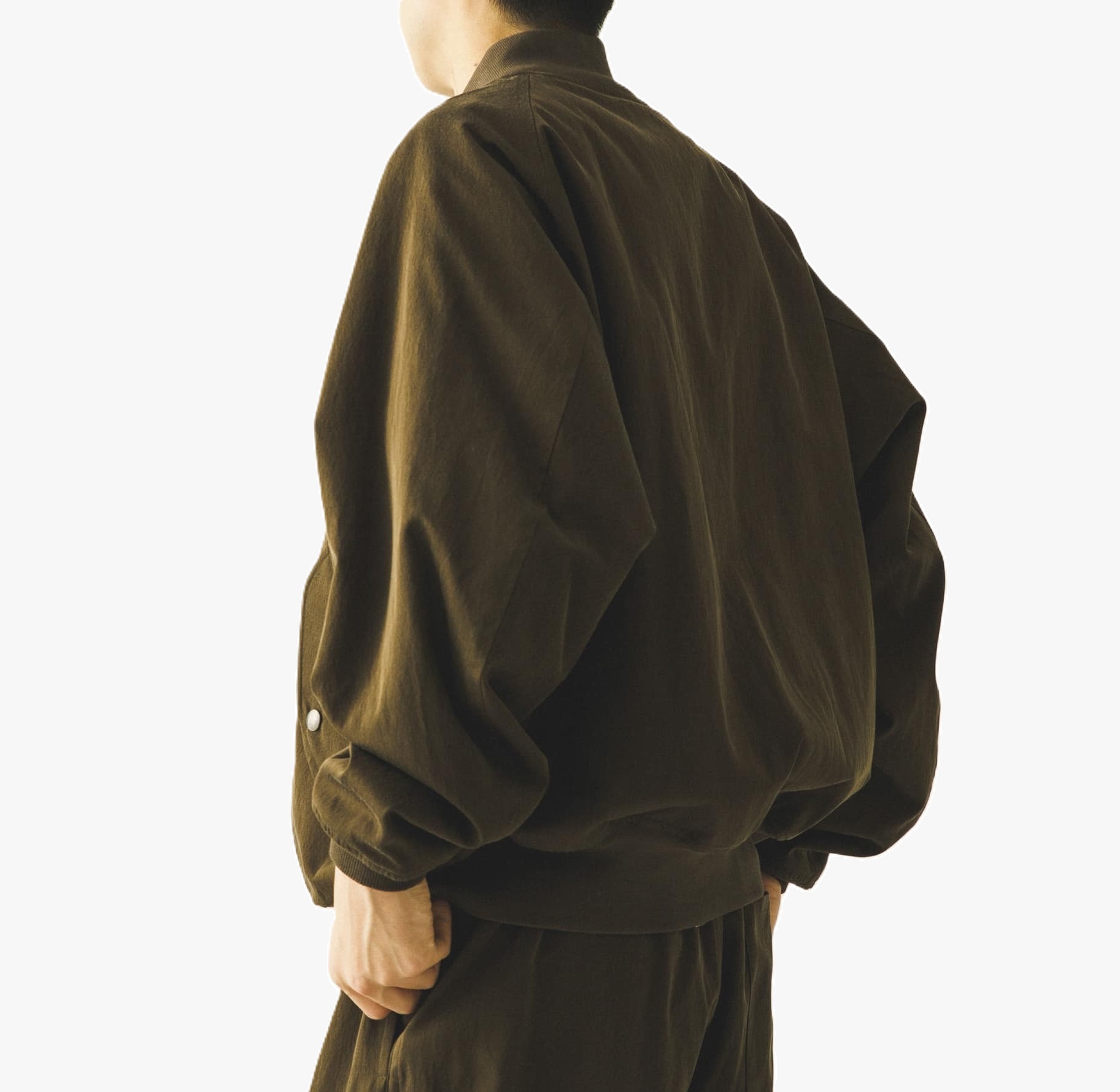 LAST PCS: A.PRESSE SILK PADDING JACKET (25SAP-01-08) - KHAKI SIZE 2 PRE ORDER ITEM (預訂中)