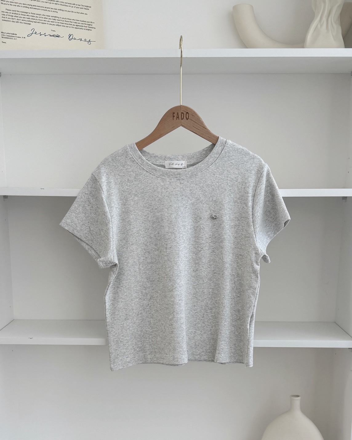 法朵Fado shop｜銀標狗狗素面短T 0215051 五色