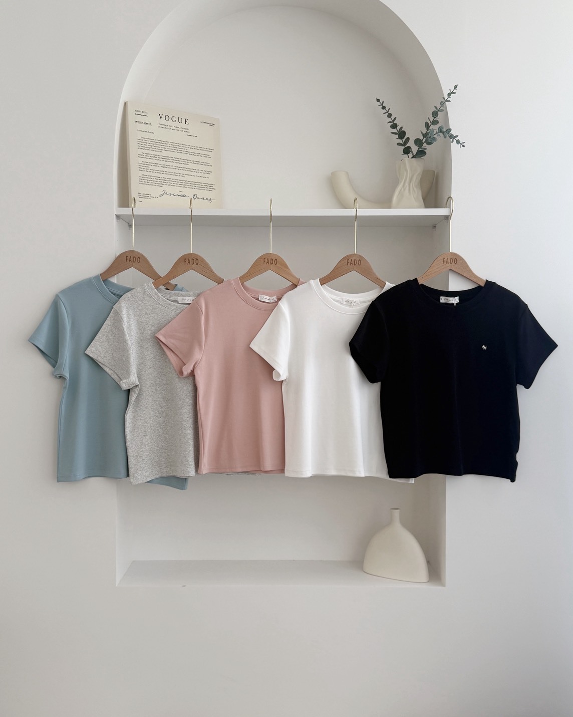 法朵Fado shop｜銀標狗狗素面短T 0215051 五色