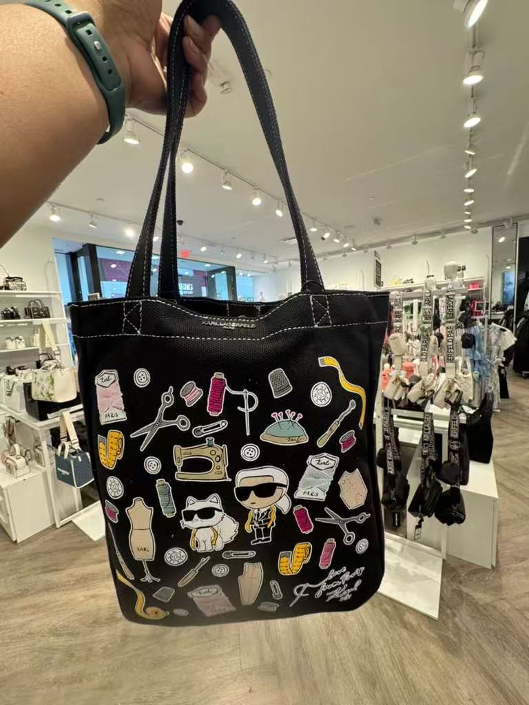 【預購】Karl Lagerfeld H040405 印花托特包