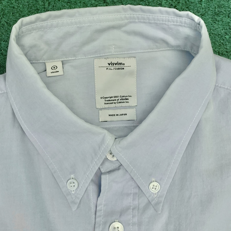 VISVIM BIG HORN SHIRT L/S GIZA (( USED A )) 中古美品 - BLUE SIZE S IN STOCK NOW (現貨發售中)