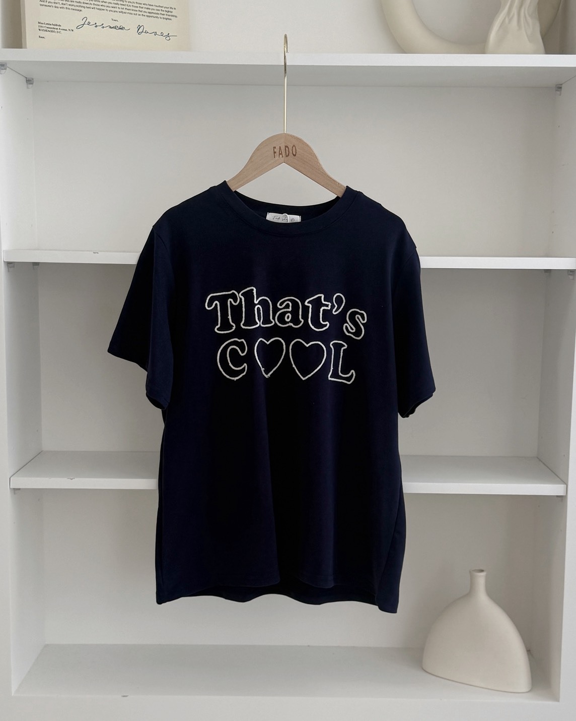 法朵Fado shop｜刺繡英文字母短T 0215074 四色