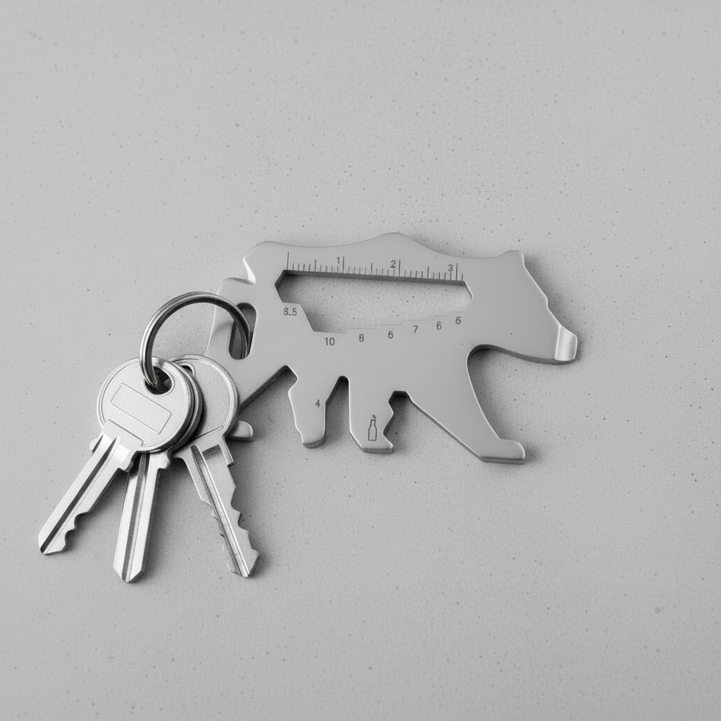 GELLIS鵲利仕職人級EDC隨身機能工具扣_棕熊款