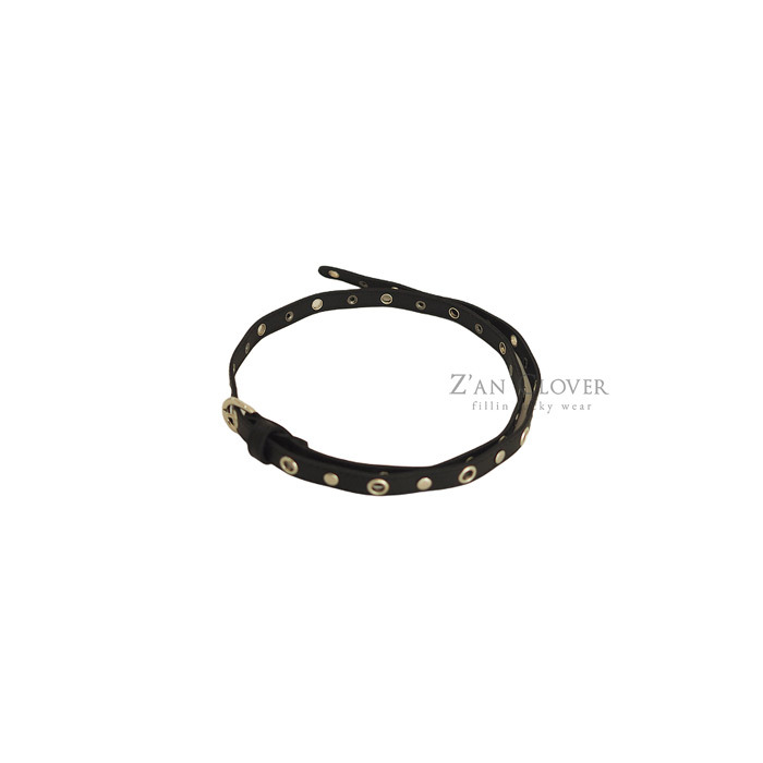 正韓夏zanclover 2色金釦細皮帶