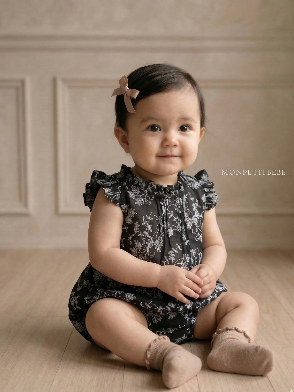 正韓夏Monpetitbebe 嫩嬰古典花花包屁衣