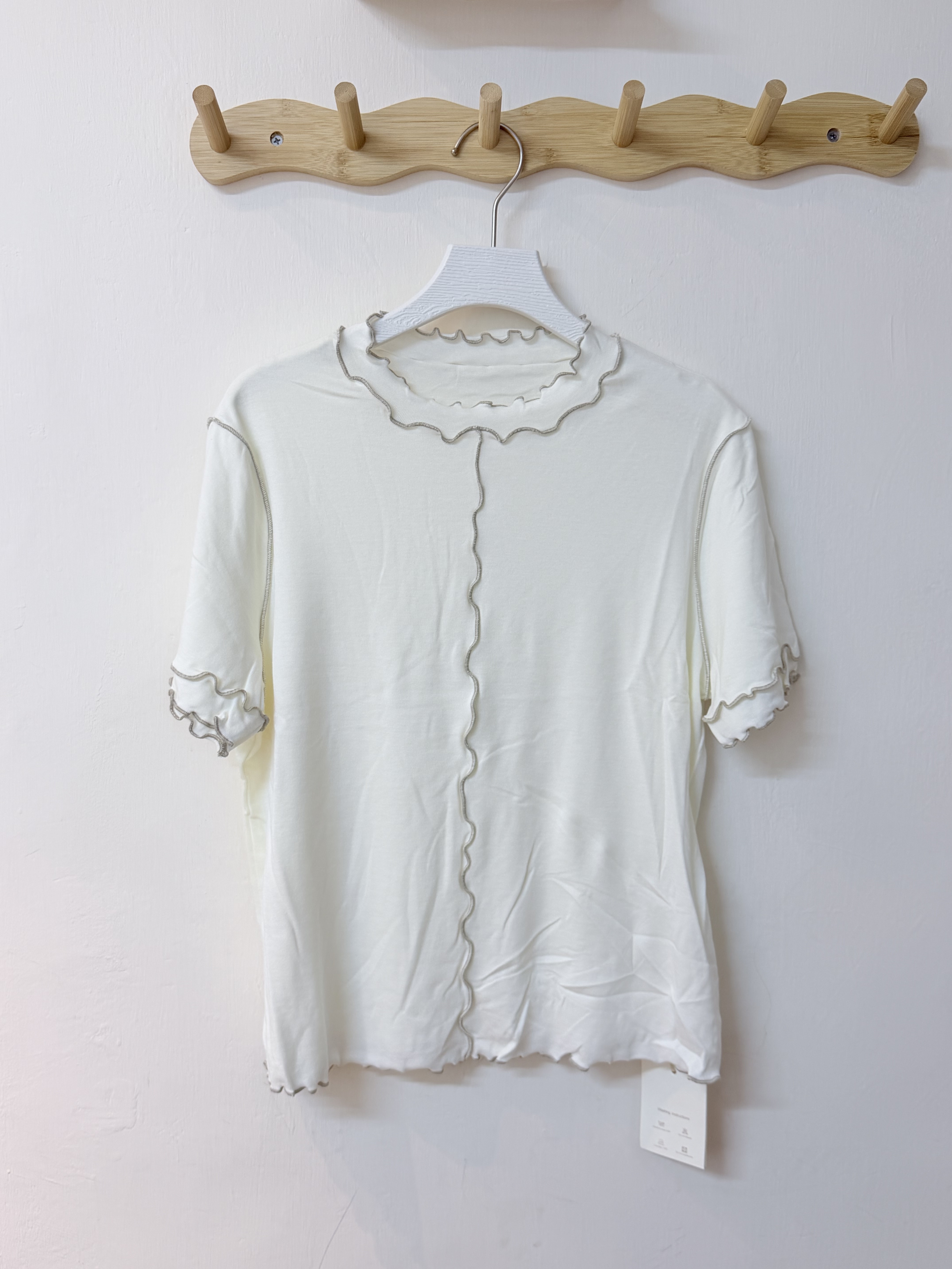 明線撞色軟糯Top