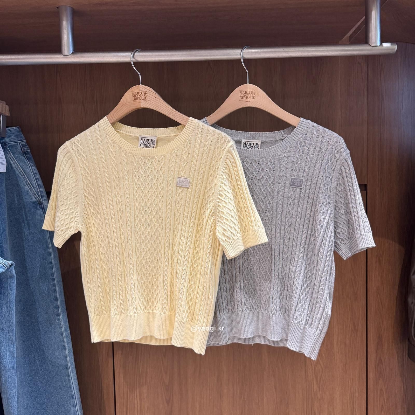 [11/4前入code每件最高可再-$20] MARITHE FRANCOIS GIRBAUD (MFG)｜W CABLE HALF KNIT PULLOVER [2 colors]