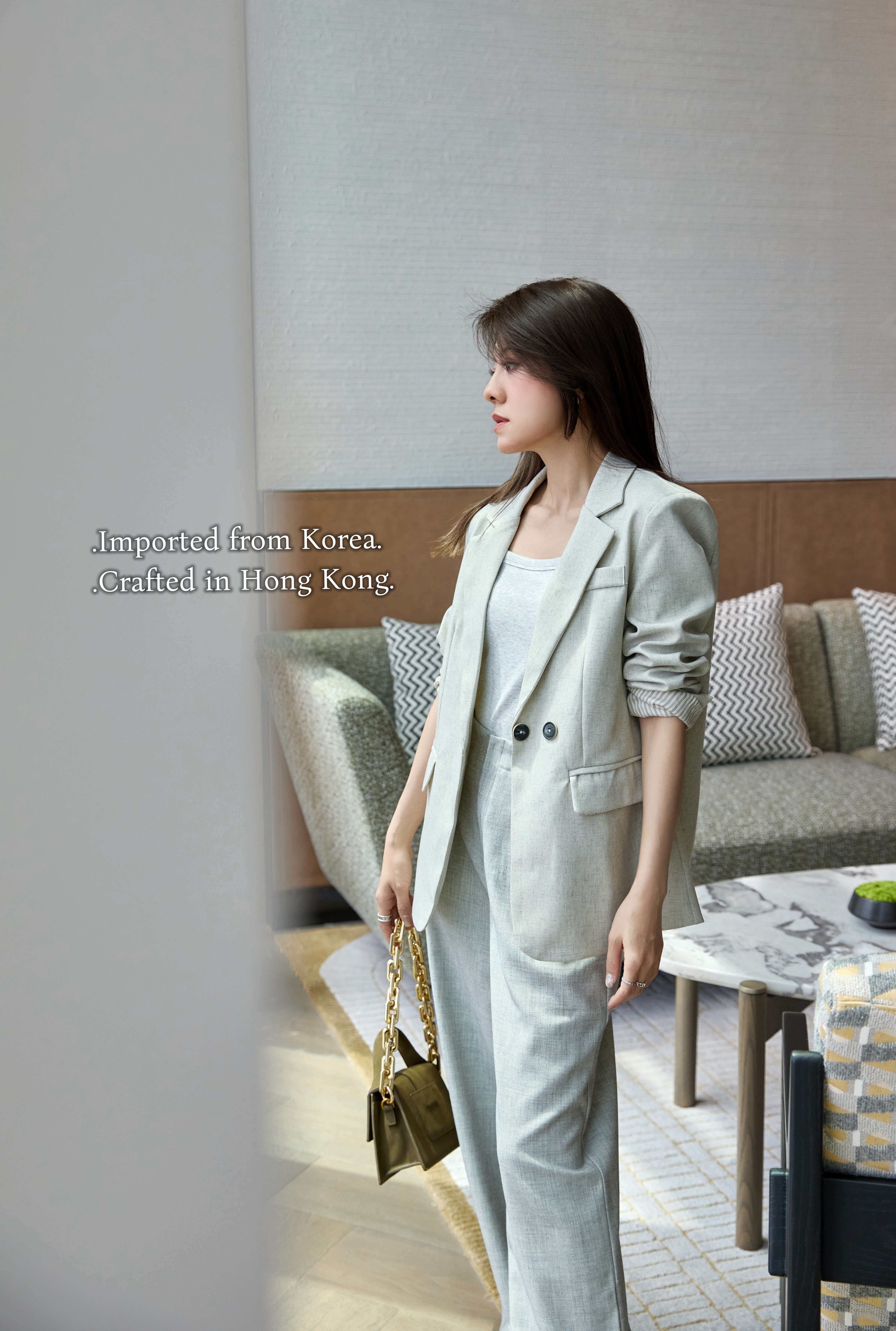 Double-Breasted Linen-Blend Blazer_BZ264L02