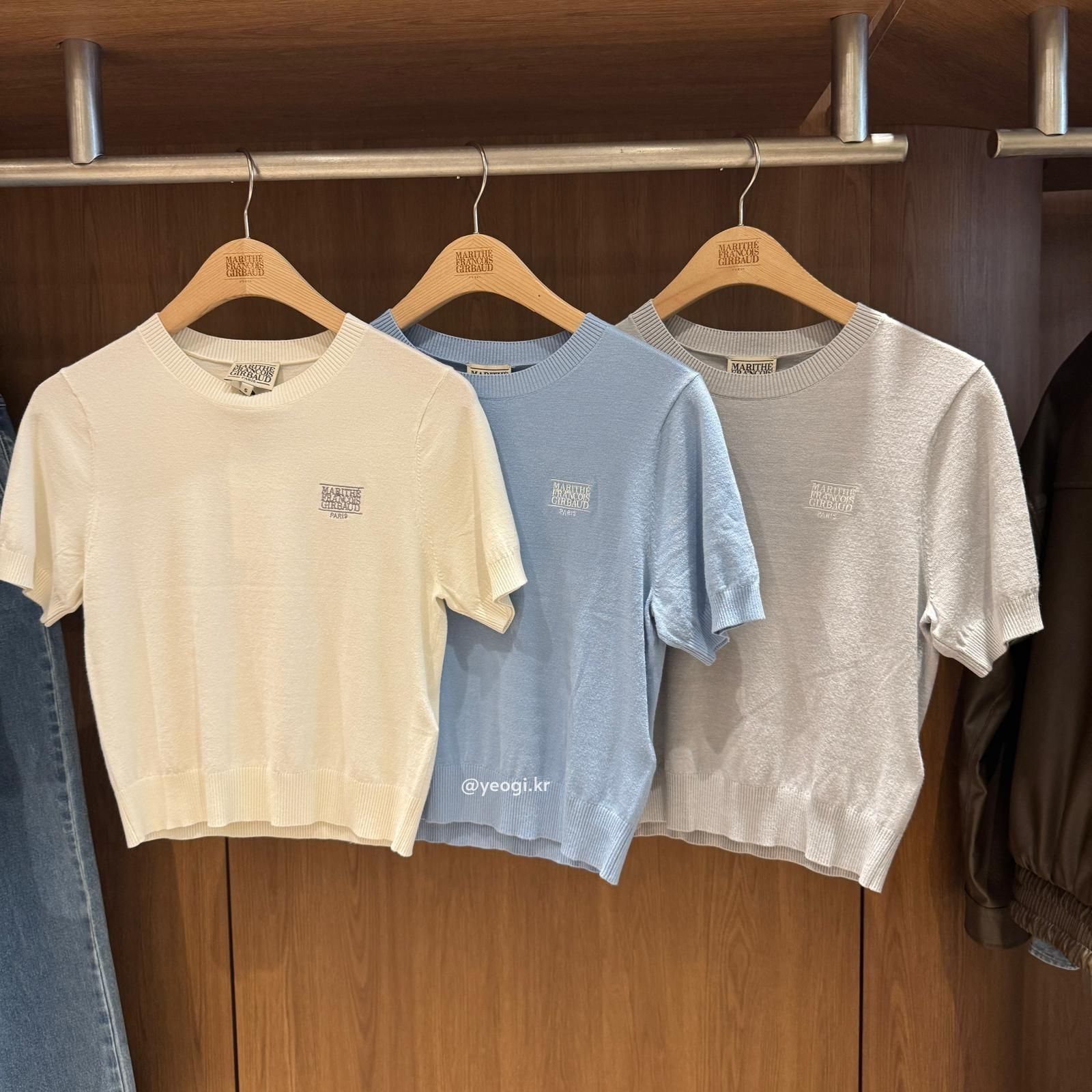 [11/4前入code每件最高可再-$20] MARITHE FRANCOIS GIRBAUD (MFG)｜W SMALL CLASSIC LOGO HALF KNIT PULLOVER [2 colors]