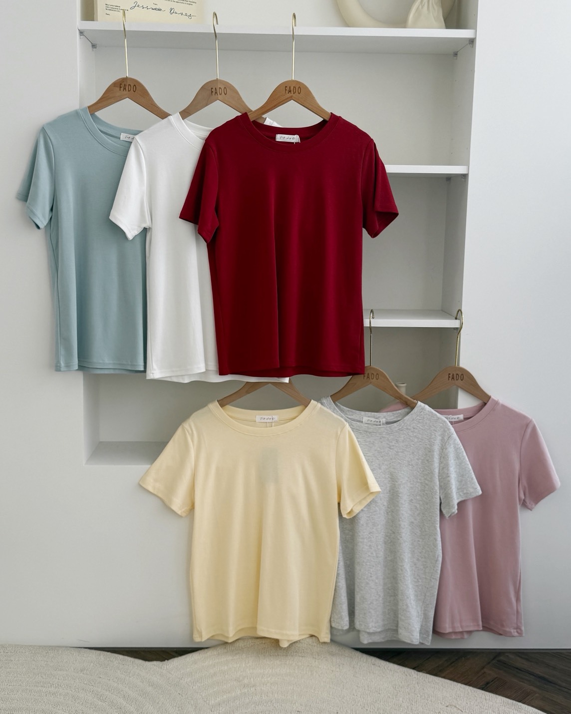 法朵Fado shop｜糖果色素面短T 021B091 六色