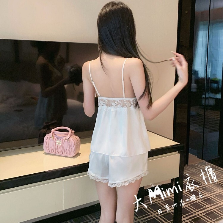 微醺色票｜性感蕾絲美背居家服套裝