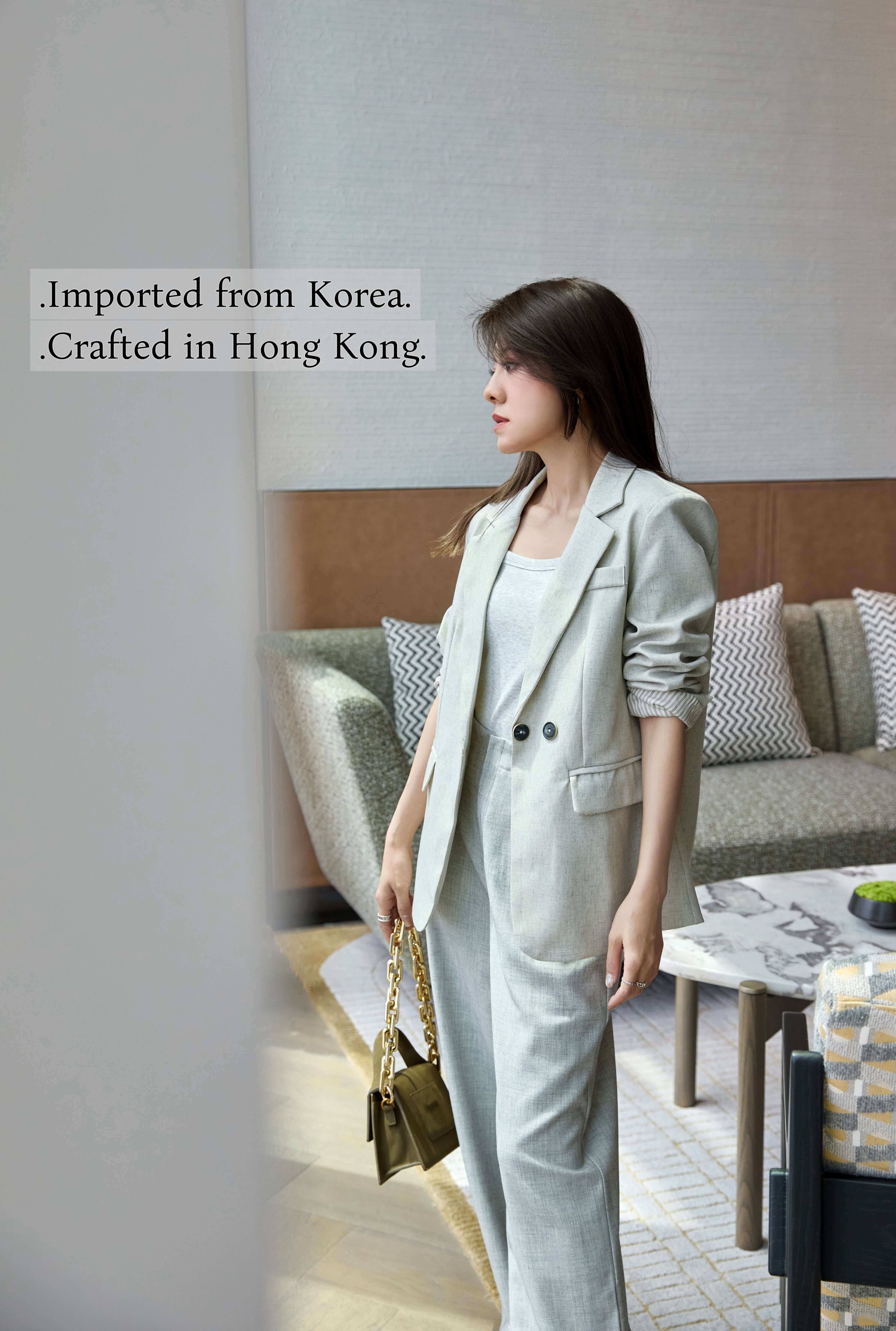 Double-Breasted Linen-Blend Blazer_BZ264L02