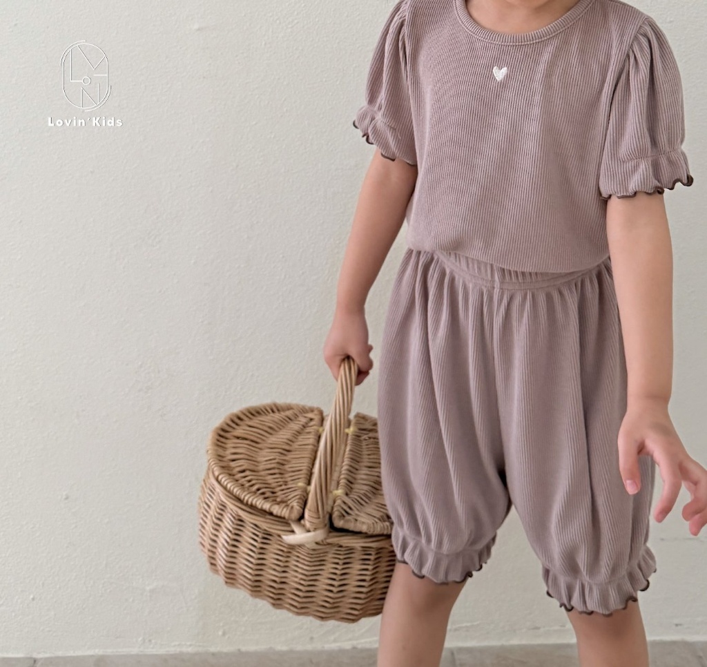 正韓夏LoVin 兩色雲朵感燈籠褲