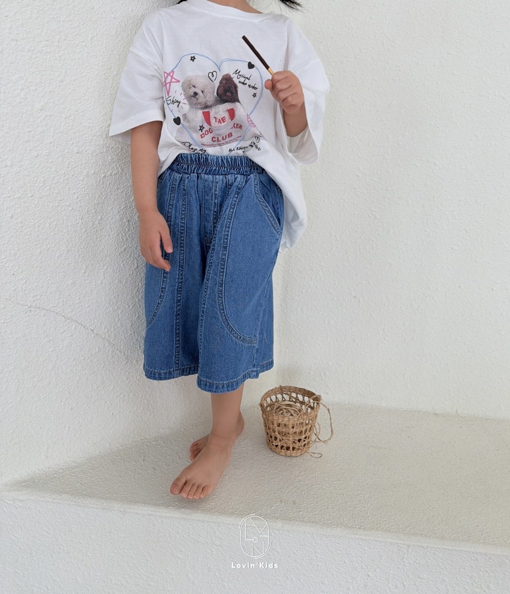 正韓夏LoVin 兩色原色七分牛仔褲