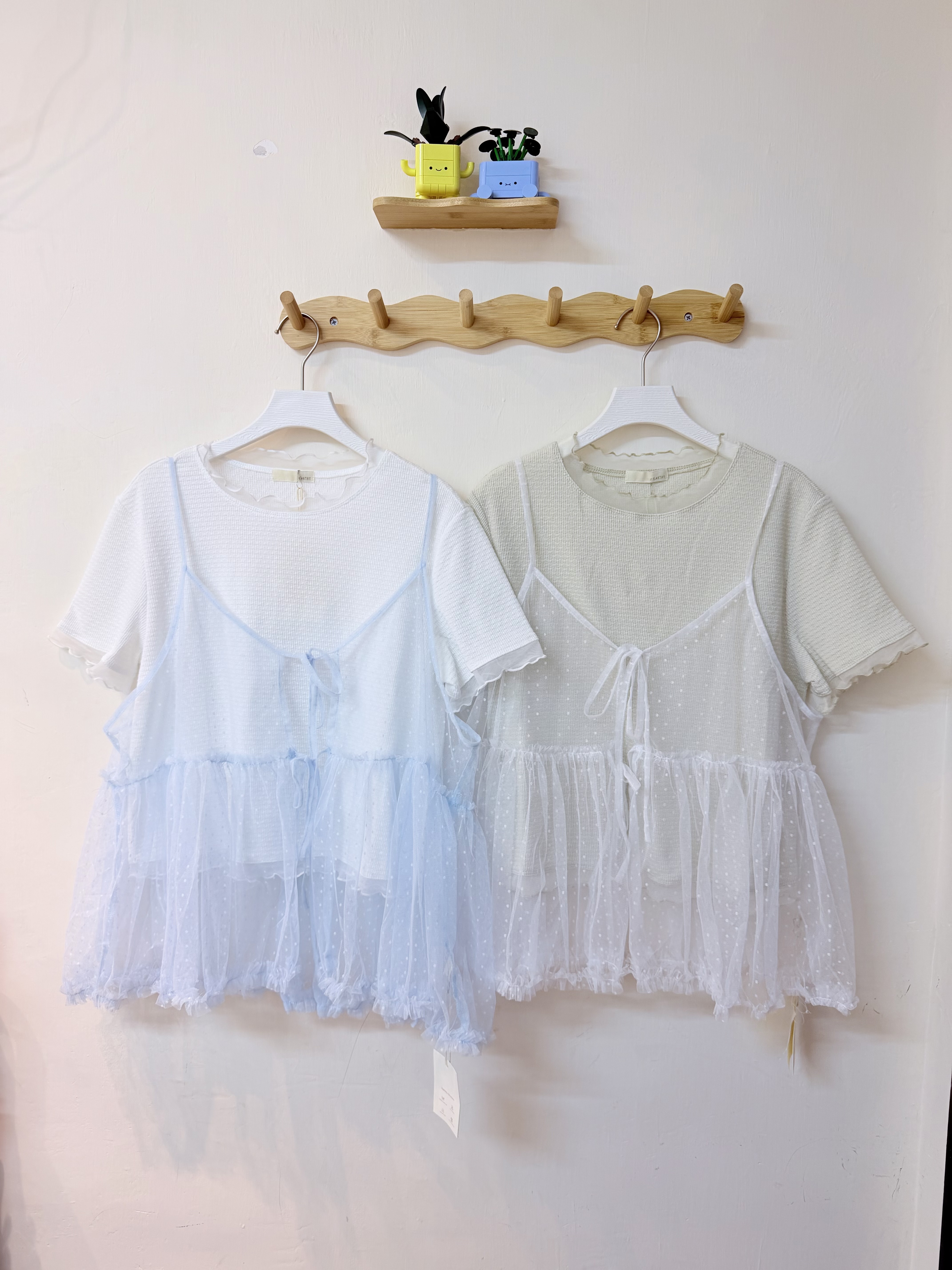 日系薄紗點點短身外搭🎐