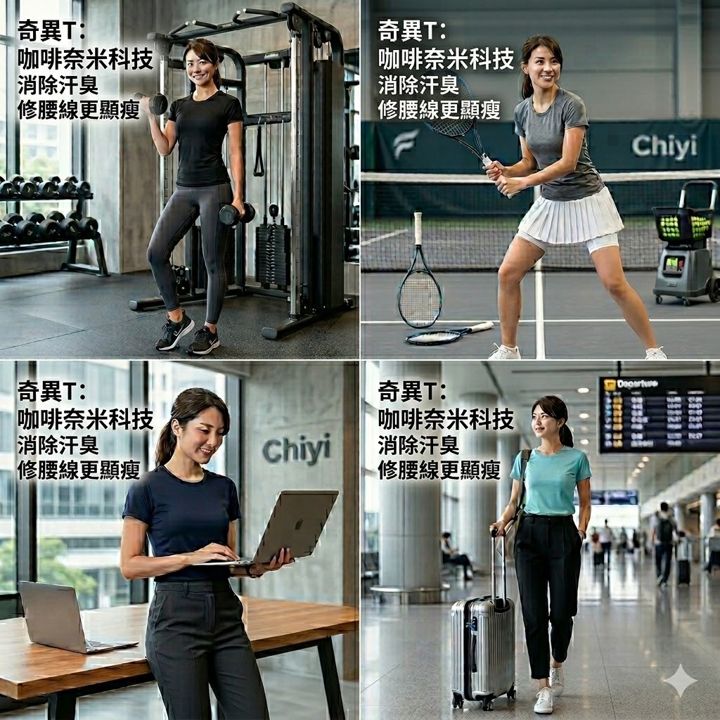 「夏天必備/降溫5度」棉感機能奇異長效涼感T  換季買1送1!｜一件出門不用更換，回家機洗3小時快乾｜女版-圓領