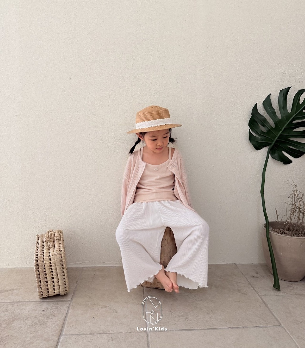 正韓夏LoVin 兩色軟綿綿捲邊寬褲