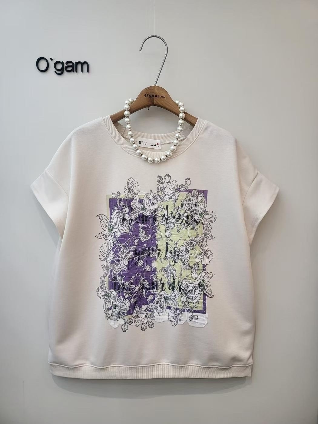 韓國高質花花圖案top ～156E