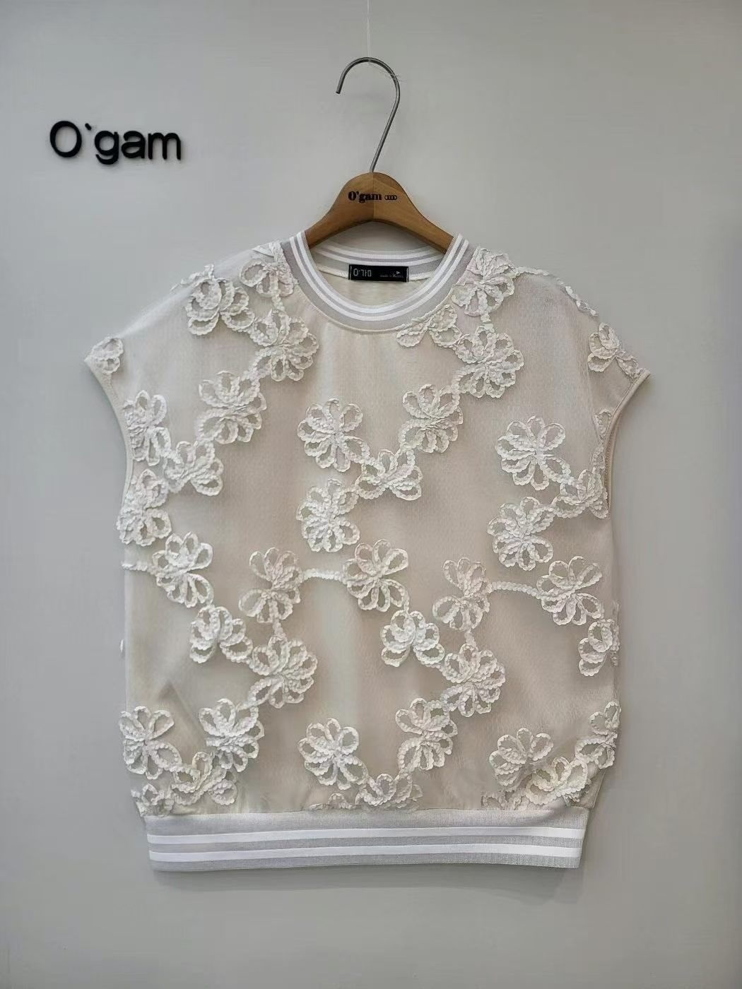 韓國高質立體花top ～156G