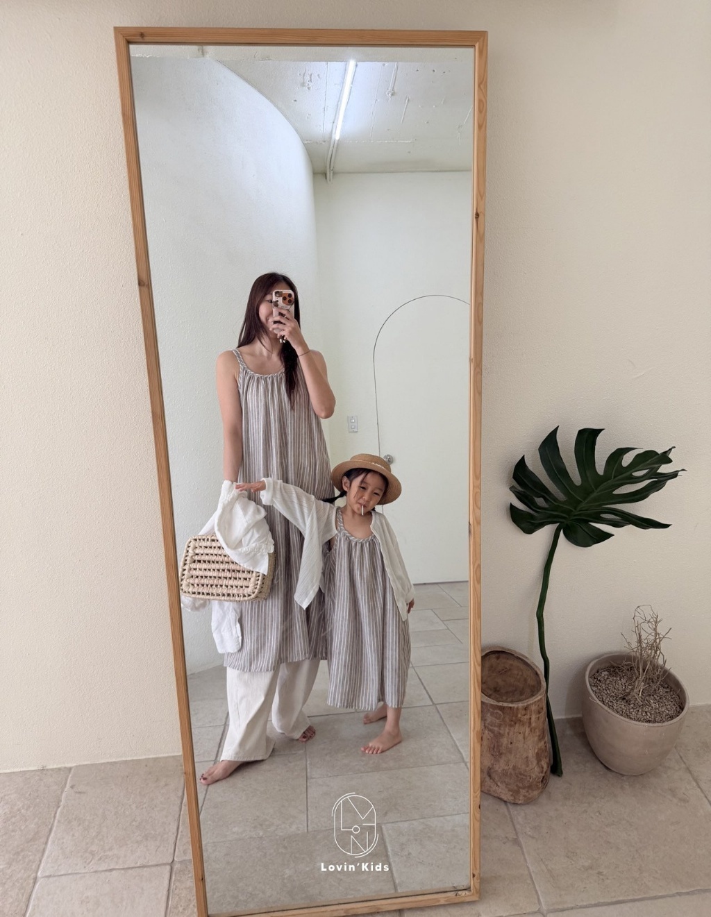 正韓夏LoVin 親子裝_兩色森林度假洋裝