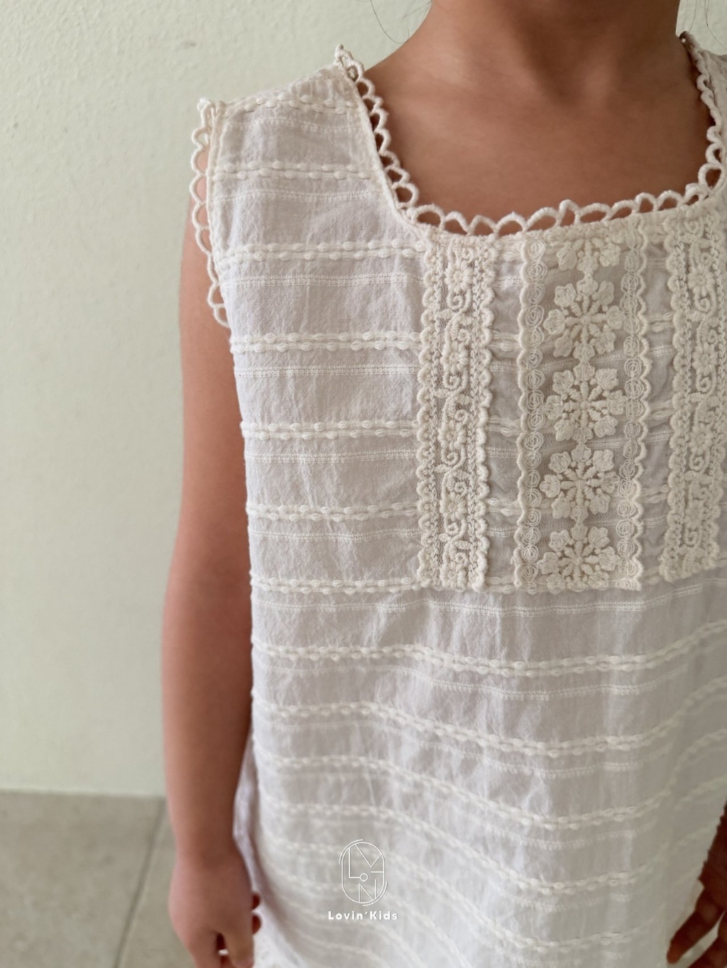 正韓夏LoVin 純棉蕾絲洋裝