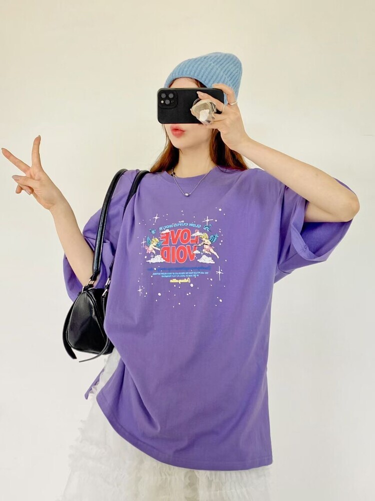 愛神邱比特紫色上衣