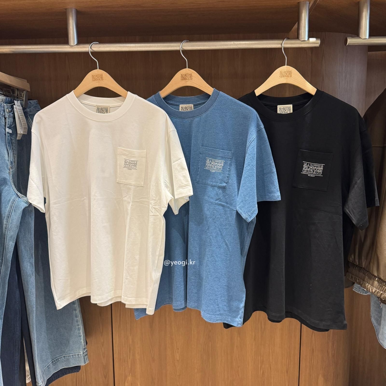 [🌟熱賣新款] MARITHE FRANCOIS GIRBAUD (MFG)｜DOODLE CLASSIC LOGO POCKET TEE [3 colors]