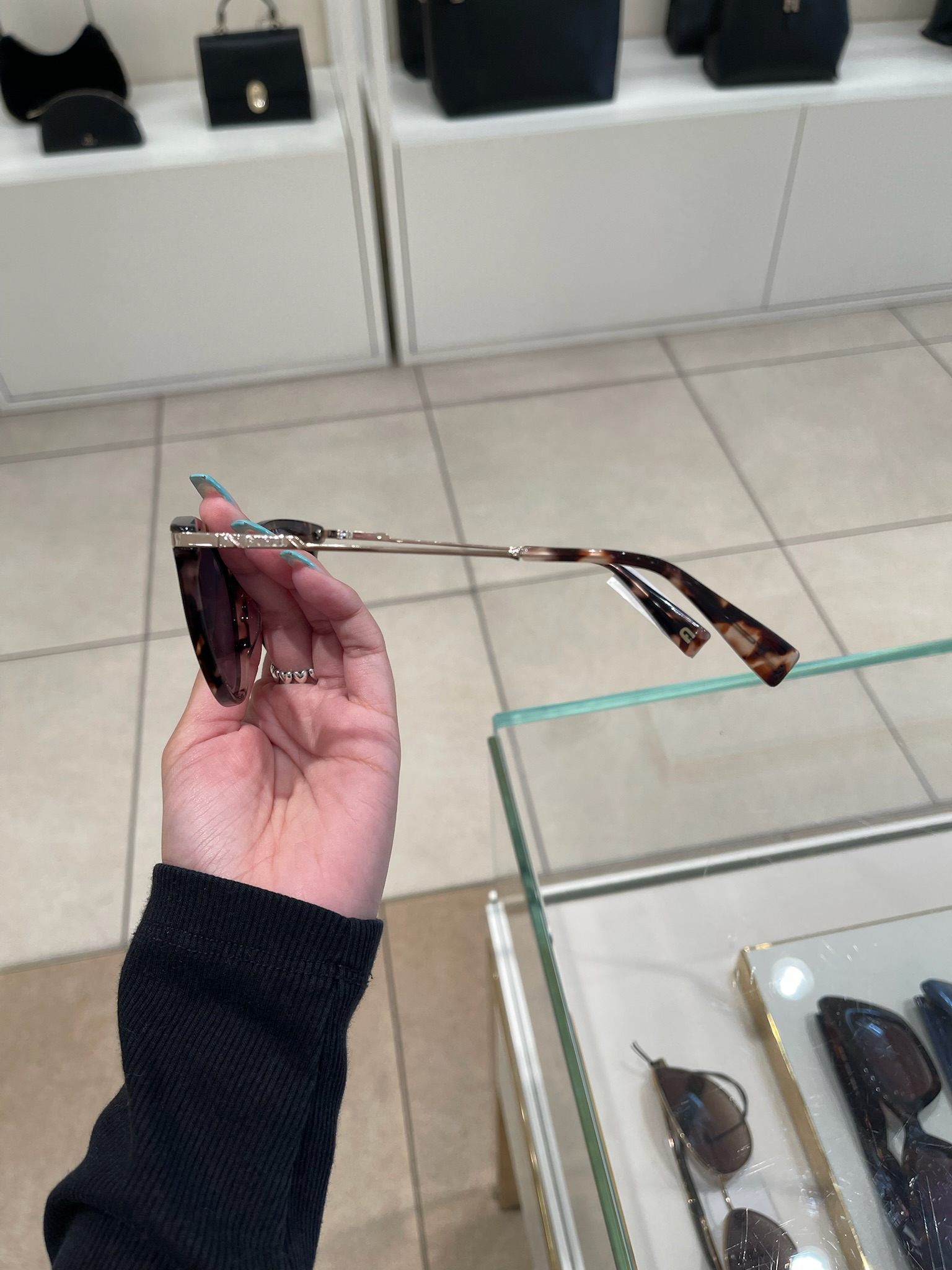 【預購】FURLA H040460 經典玳瑁色漸層貓眼太陽眼鏡