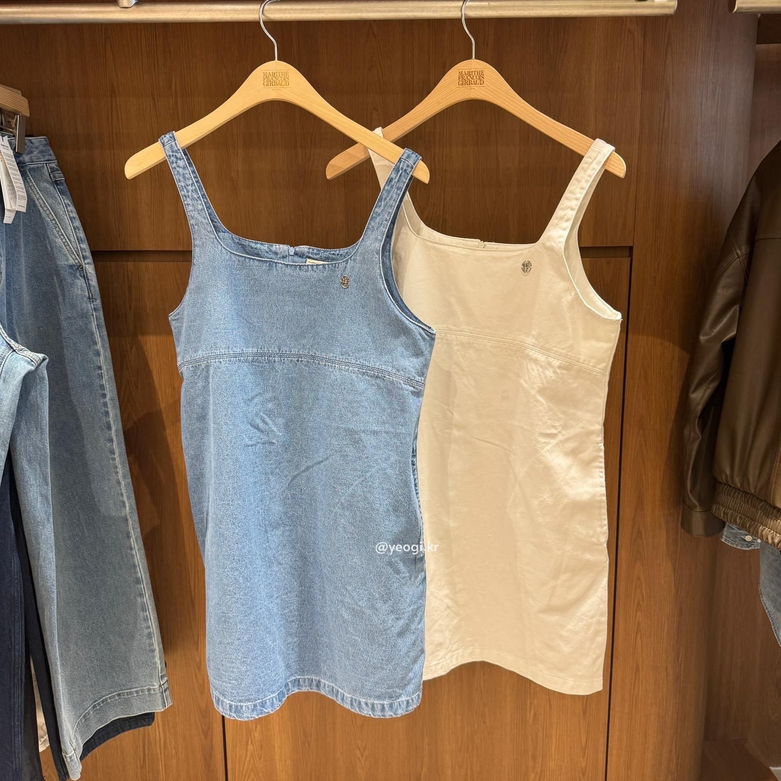 [11/4前入code每件最高可再-$20] MARITHE FRANCOIS GIRBAUD (MFG)｜W DENIM SLEEVELESS DRESS [3 colors]