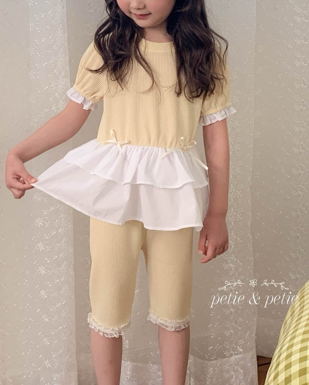 正韓夏Petitpetit 三色花邊內搭褲