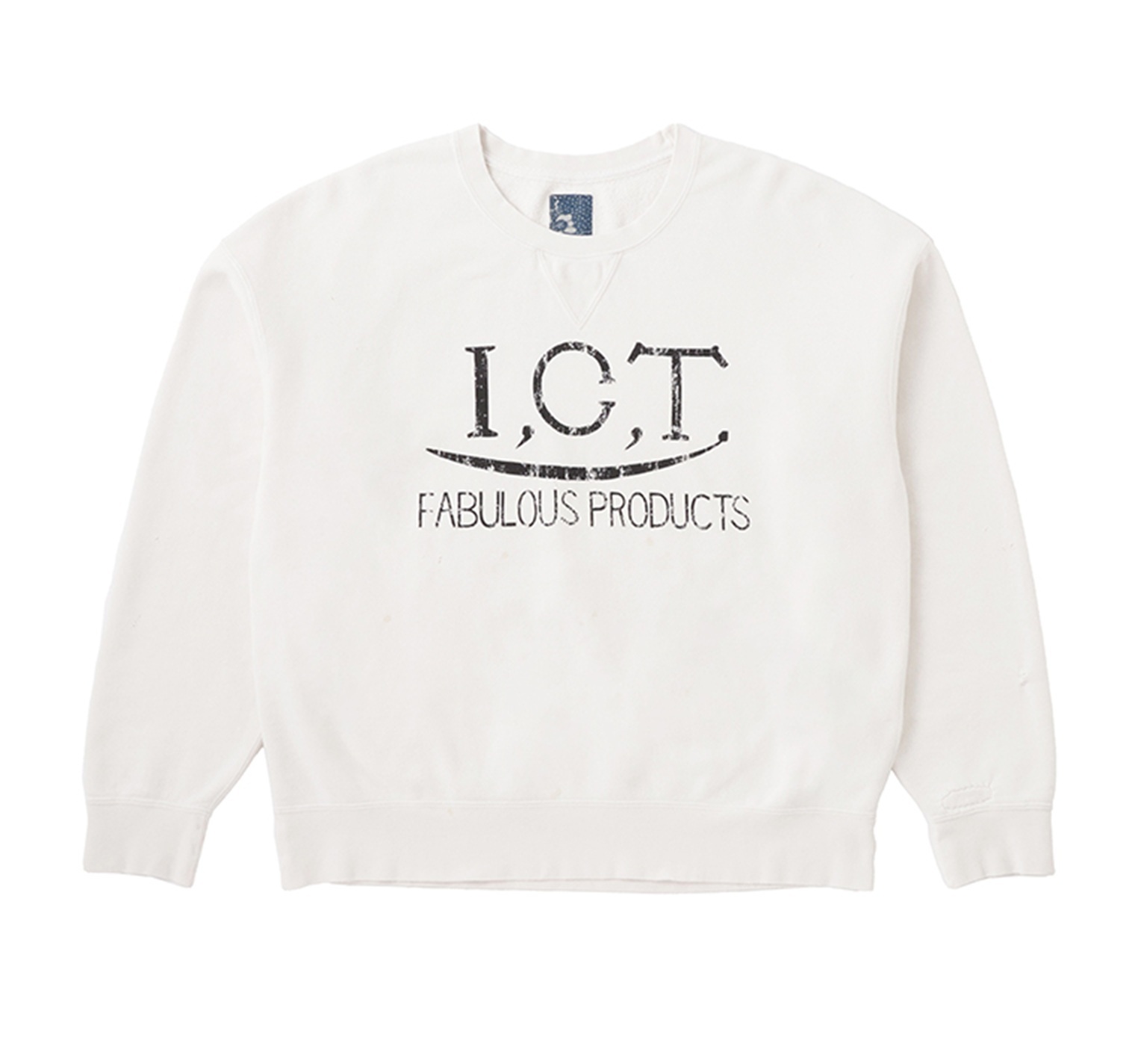LAST PCS: VISVIM ICT 2026 S/S JUMBO SB SWEAT L/S CRASH - OFF-WHITE SIZE 1 PRE ORDER ITEM (預訂中)