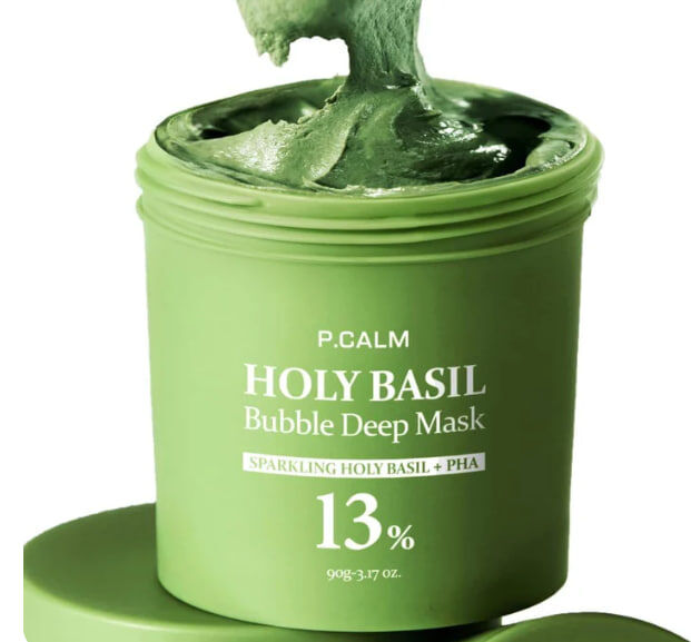 P.CALM Holy Basil Bubble Deep Mask 90g