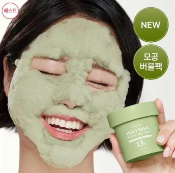 P.CALM Holy Basil Bubble Deep Mask 90g