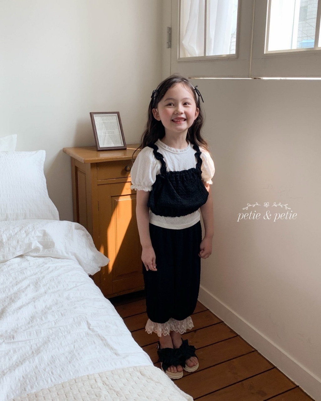 正韓夏Petitpetit 兩色花苞疊穿背心