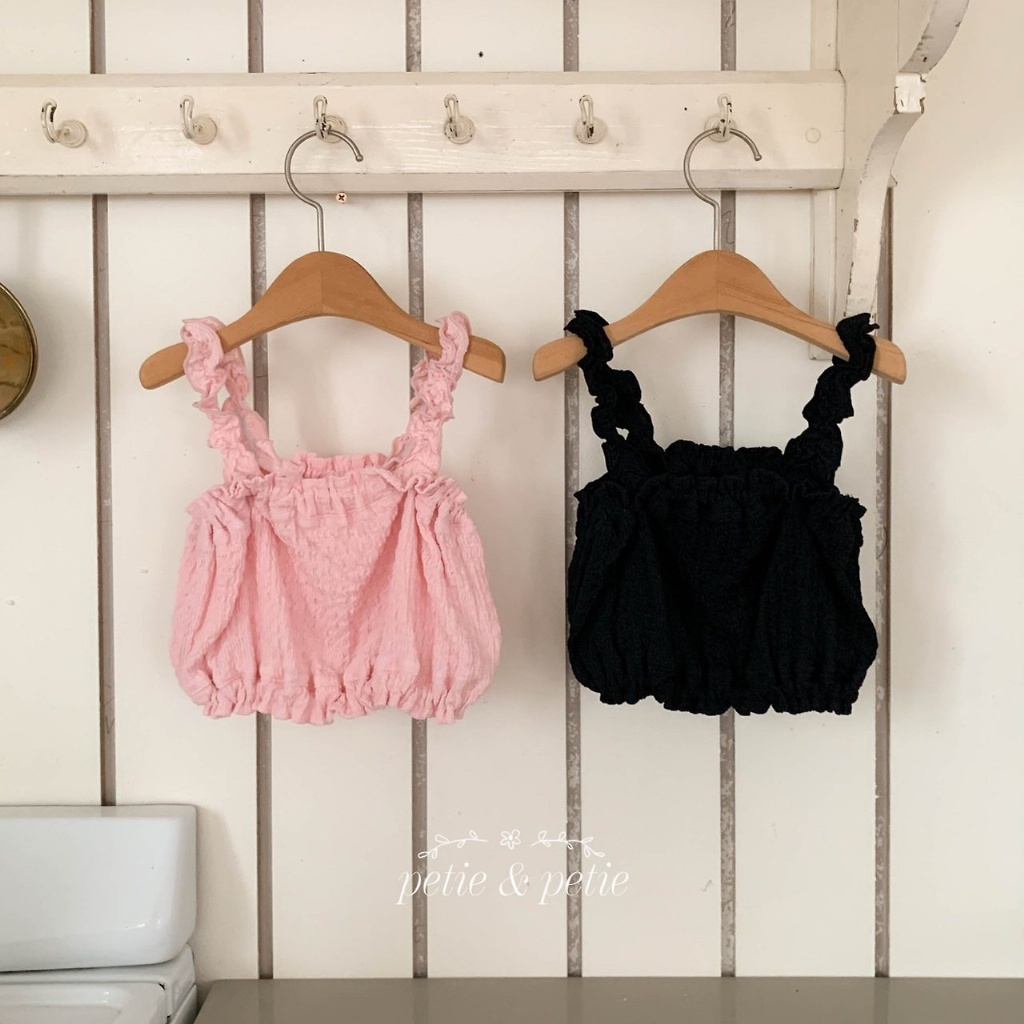 正韓夏Petitpetit 兩色花苞疊穿背心